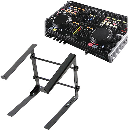 Denon DJ MC6000 Digital Mixer and Controller with Laptop Stand