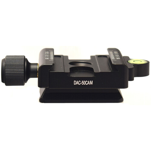 Desmond DAC-50CAM Bi-Directional 50mm QR Clamp for Arca-Type QR Plates with Removable Arca-Type&nbspand Manfrotto Base Mounting Plate