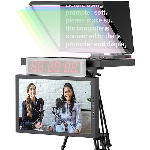 Desview DT20-M Dual-Screen HDMI/3G-SDI High-Bright Teleprompter (20
