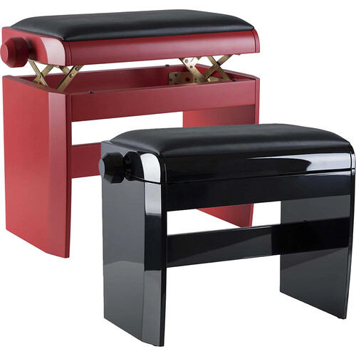 Dexibell Adjustable Piano Bench (Polished Red)