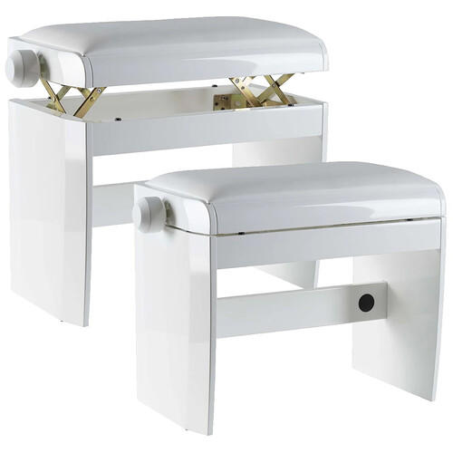 Dexibell Adjustable Piano Bench (Matte White)