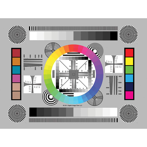 DGK Color Tools High-Resolution Chrome SD Professional Lens Test Chart (8.5 x 11