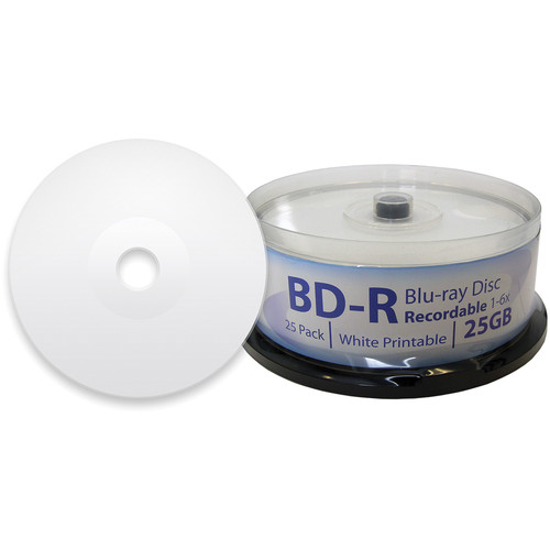 Digistor 25GB BD-R 6x Inkjet Printable Blu-ray Discs DIG-11226