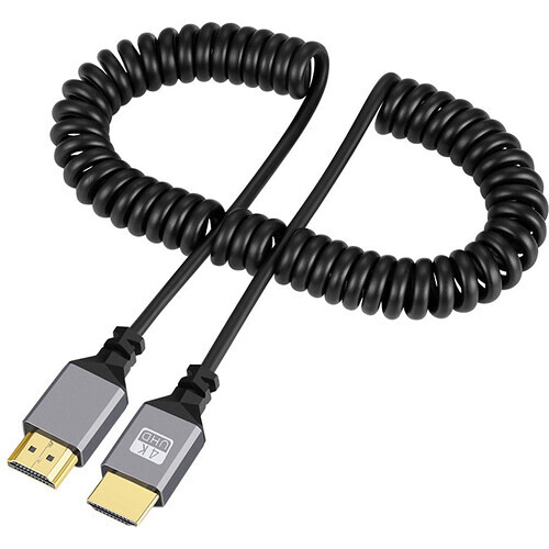 DigitalFoto Solution Limited High-Speed Coiled HDMI Cable (11.8 to 19.6
