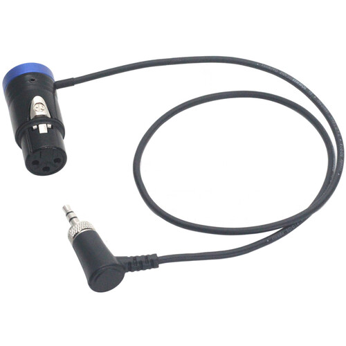 DigitalFoto Solution Limited 3.5mm TRS Right-Angle to Short XLR Female Audio Cable Locking (1.6')
