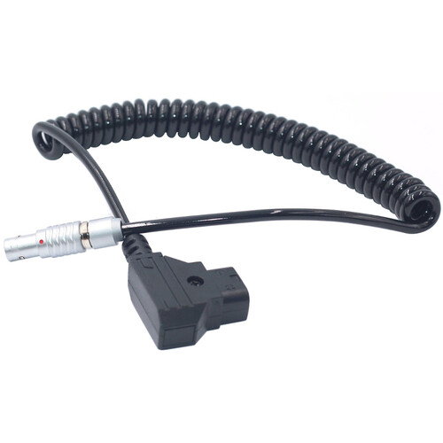 DigitalFoto Solution Limited D-Tap to Straight 2-Pin Coiled Power Cable for Vaxis CVW & Teradek (1.6')
