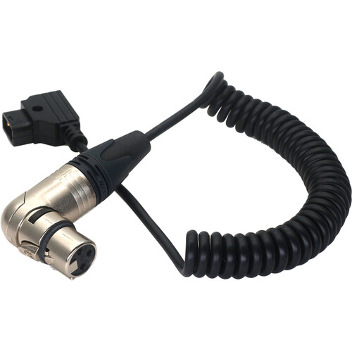 DigitalFoto Solution Limited Coiled D-Tap to Neutrik XLR 3-Female Power Cable for SmallHD Cine 24 Monitor (13 to 19