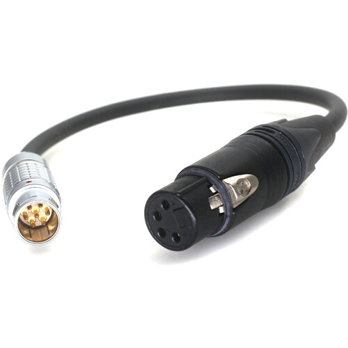 DigitalFoto Solution Limited 7-Pin to 4-Pin Straight XLR Female Power Cable for Sony VENICE & ARRI TRINITY 2 (23.6