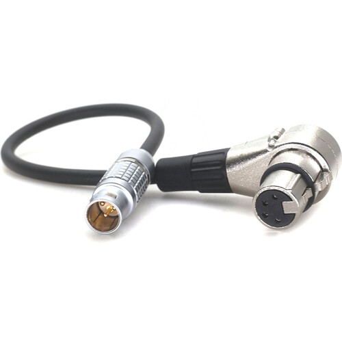 DigitalFoto Solution Limited Female Power Cable (Straight to Right-Angle 4-Pin XLR 23.6