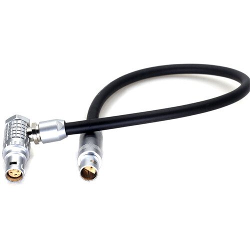 DigitalFoto Solution Limited 1S 3-Pin ARRI TRINITY to 6-Pin Right-Angle Power Cable for RED V-RAPTOR & DJI Ronin 4D/4D FLEX (23.6