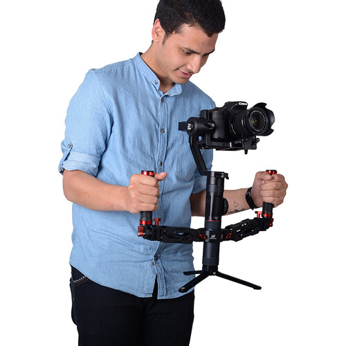 DigitalFoto Solution Limited ARES Dual-Spring Handle for Single-Handed DJI RS 2/3/3 Pro & Zhiyun Crane Gimbals