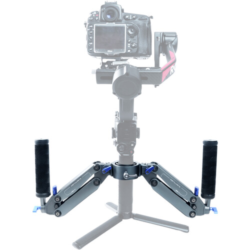 DigitalFoto Solution Limited Universal Gimbal Z-Axis Spring Dual Handgrips with NATO Clamp for DJI RS 4 Pro Gimbals