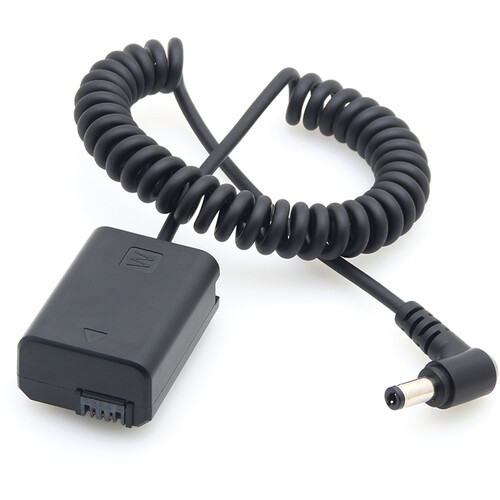 DigitalFoto Solution Limited NP-FW50 Dummy Battery with Male 2.5mm Connector (Coiled Cable)