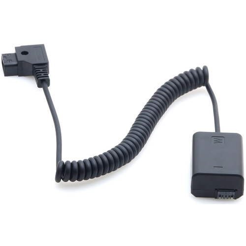 DigitalFoto Solution Limited D-Tap to Fully Decoded Sony NP-FW50 Dummy Battery Cable (Coiled 15.7 to 39.4