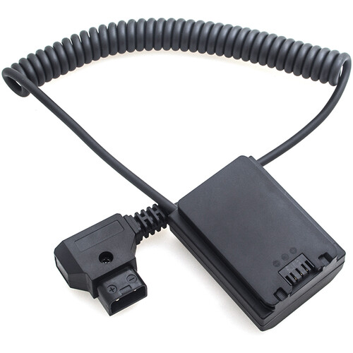 DigitalFoto Solution Limited Sony NP-FZ100 Fully Decoded Dummy Battery + Coiled D-Tap Cable (15.7 to 39.4