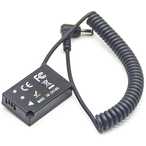 DigitalFoto Solution Limited LP-E17 Dummy Battery with Male Connector Cable (Coiled 14.6 to 39.4