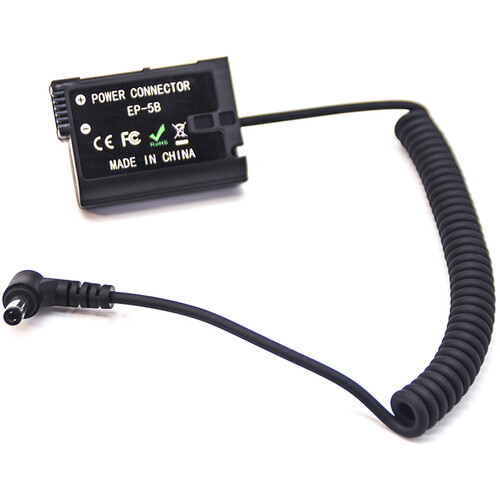 DigitalFoto Solution Limited Nikon EN-EL15 Dummy Battery with Male Connector Cable (Coiled 15.7 to 39.4