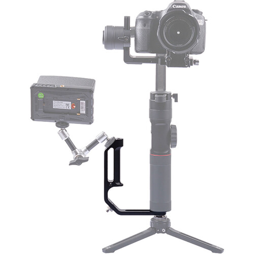 DigitalFoto Solution Limited Universal L-Bracket with Cold Shoe Mount for DJI RS 2/3/3 Pro & Single-Handle Gimbals
