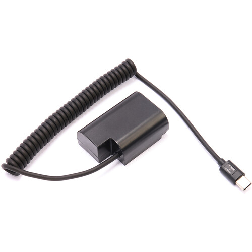 DigitalFoto Solution Limited USB Type-C to Panasonic DMW-BLF19/DCC12 Dummy Battery Coiled Cable