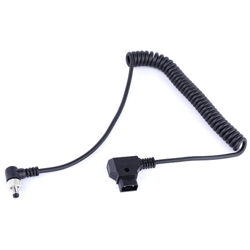 DigitalFoto Solution Limited Coiled D-Tap to Locking DC Barrel Power Cable for Atomos Monitors (1.6 to 4.9')