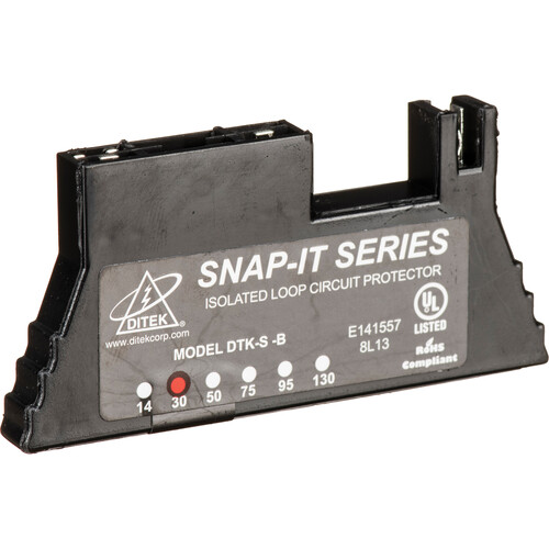 DITEK 66 Block Quick-Connect Surge Protector for Snap-It Series (2A 30V)