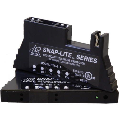 DITEK 66 Block Quick-Connect Surge Protector for Snap-Lite Series (2A 30V)