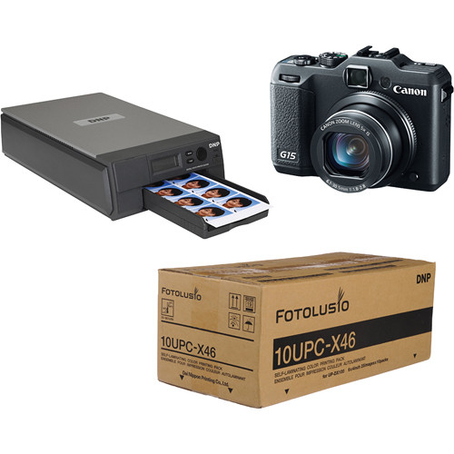 DNP ID400W Wireless Passport Printer & Canon G15 Kit B&H