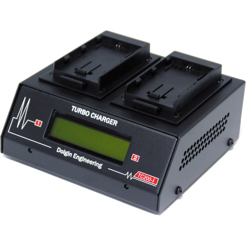 Dolgin Engineering TC200-i Dual Slot Battery Charger for Canon LP-E6 Style Batteries
