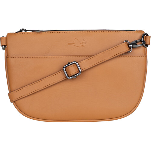 Dorr MANTA Leather Cross-Body Bag (Small Camel)