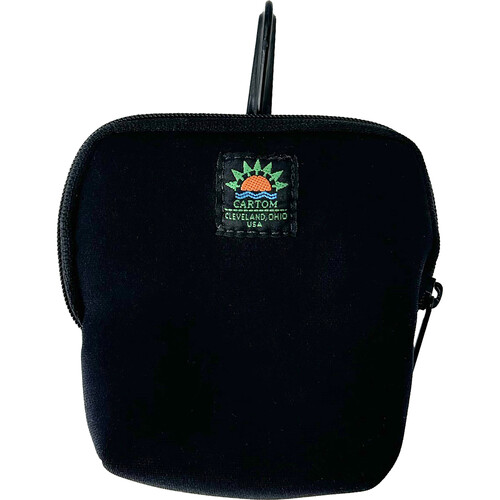 Dot Line Wide-Mouth Neoprene Lens Pouch (Black X-Small)
