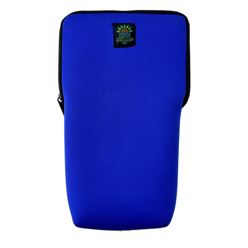 Dot Line Wide-Mouth Neoprene Lens Pouch (Black Large)