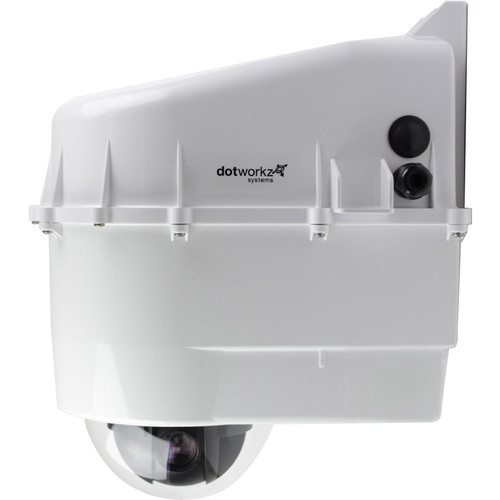 Dotworkz D3 High Efficiency Power Solar Tornado Camera Enclosure with Clear Lens for Low Power Applications