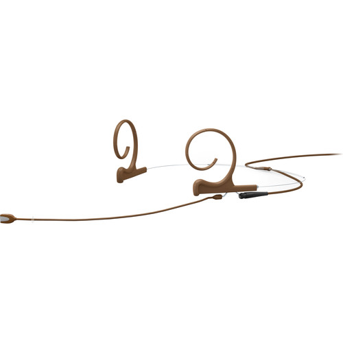 DPA Microphones Core 4166 Slim Omni Flex Headset Mic 110mm Boom with MicroDot (Brown)