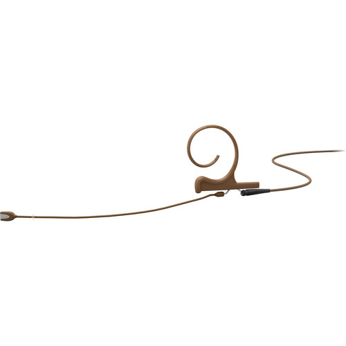 DPA Microphones 4166 CORE+ Slim Omnidirectional Flex Earset Microphone with 110mm Boom and Locking 3.5mm Adapter (Brown)