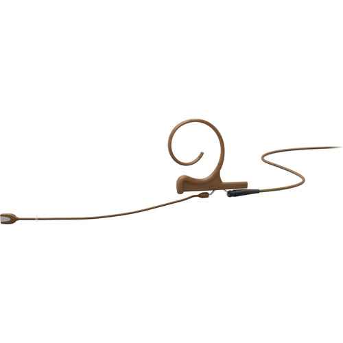 DPA Microphones 4166 CORE+ Slim Omnidirectional Flex Headset Microphone with 90mm Boom and MicroLock Connector (Brown)