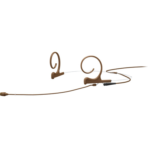 DPA Microphones 4266 CORE+ Omnidirectional Flex Headset Microphone with 110mm Boom and Locking 3.5mm Adapter (Brown)