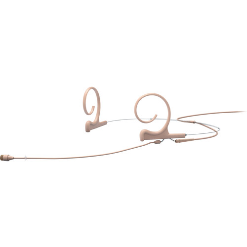 DPA Microphones 4266 CORE+ Omnidirectional Flex Headset Microphone with 110mm Boom and Locking 3.5mm Adapter (Beige)