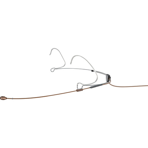 DPA Microphones 4466 CORE Omnidirectional Headset Microphone with 3-Pin LEMO Adapter for Lectrosonics SSM & Sennheiser SK Transmitters (Brown)