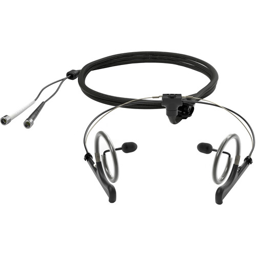 DPA Microphones 4560 CORE+ Binaural Headset Microphone with MicroLock Connectors (Black)