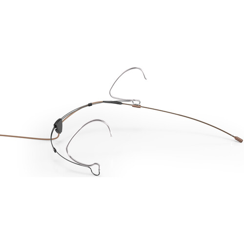 DPA Microphones 6066 CORE Subminiature Omnidirectional Headset Microphone with 3-Pin LEMO Adapter Lectrosonics SSM & Sennheiser SK Transmitters (Brown)