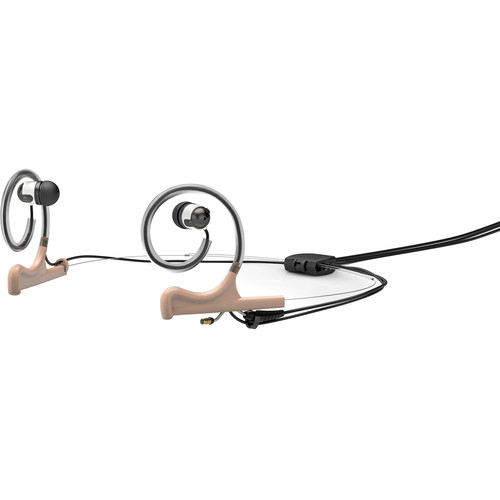 DPA Microphones d:fine Dual-Ear Headset Mount with Dual In-Ear Monitor and Monitor Cable (Beige)