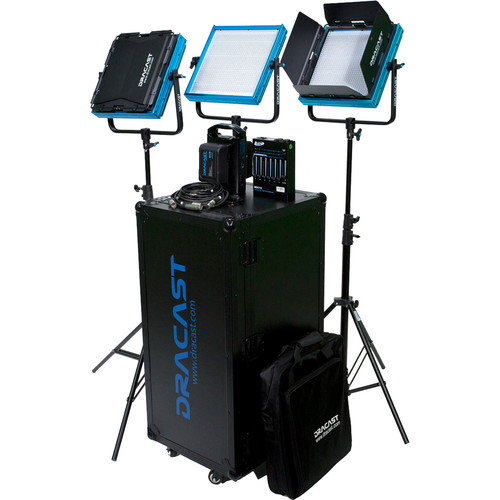 Dracast Small Newsroom Bi-Color 3-Light Kit