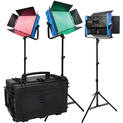 Dracast Kala Plus Series LED3000 RGBWW LED Panel 3-Light Kit