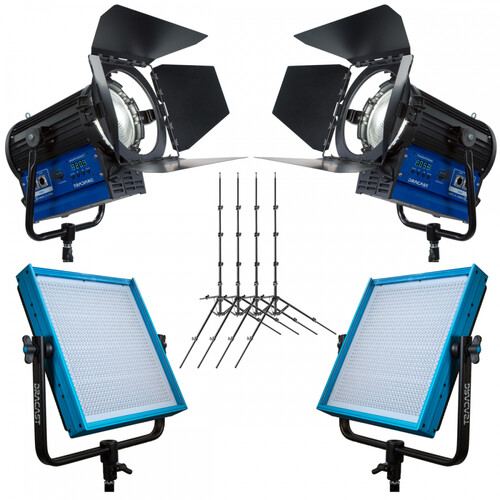 Dracast Remote Newsroom Studio Complete Kit (Bi-Color 3200-5600K Gold Mount)