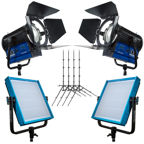 Dracast Remote Newsroom Studio Complete Kit (Bi-Color 3200-5600K V-Mount)