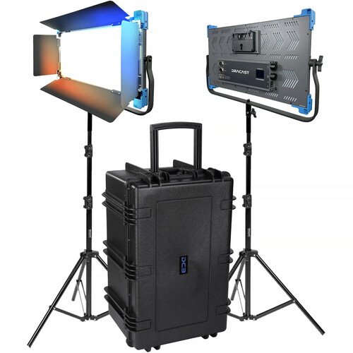 Dracast Pro Series II LED2000 Bi-Color LED Light Panel (2-Light Kit&nbspGold&nbspMount)