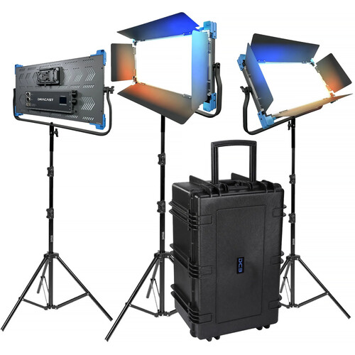 Dracast Pro Series II LED2000 Bi-Color LED Light Panel (3-Light Kit&nbspV-Mount)