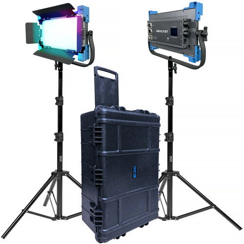Dracast Pro Series II LED500 RGB LED Light Panel (2-Light Kit&nbspV-Mount)