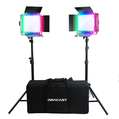 Dracast X Series LED500 RGB LED Light Panel (Interview 2-Light Kit)