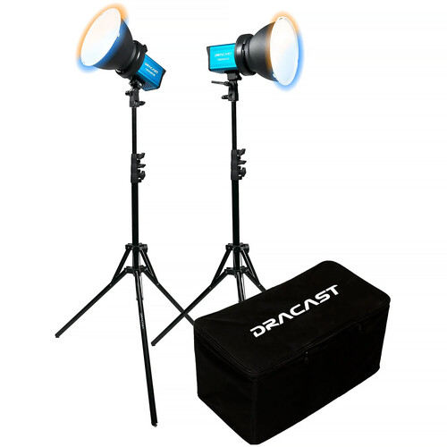 Dracast X Series M80B Bi-Color LED Monolight (V-Mount 2-Light Kit with Nylon Case)